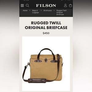 Filson Rugged Twill Original Briefcase